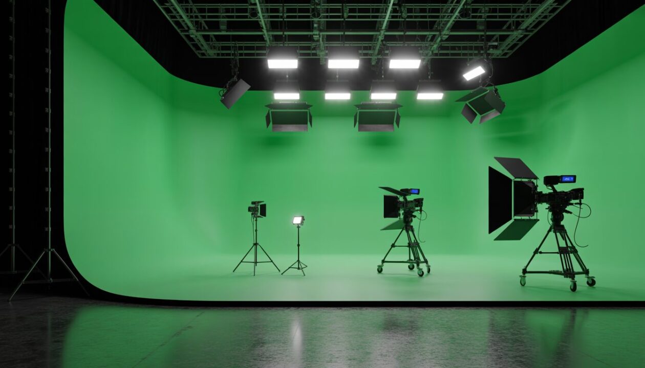 przygotowanie techniczne do filmowania ekipa filmowa montująca sprzęt przed rozpoczęciem eventu
