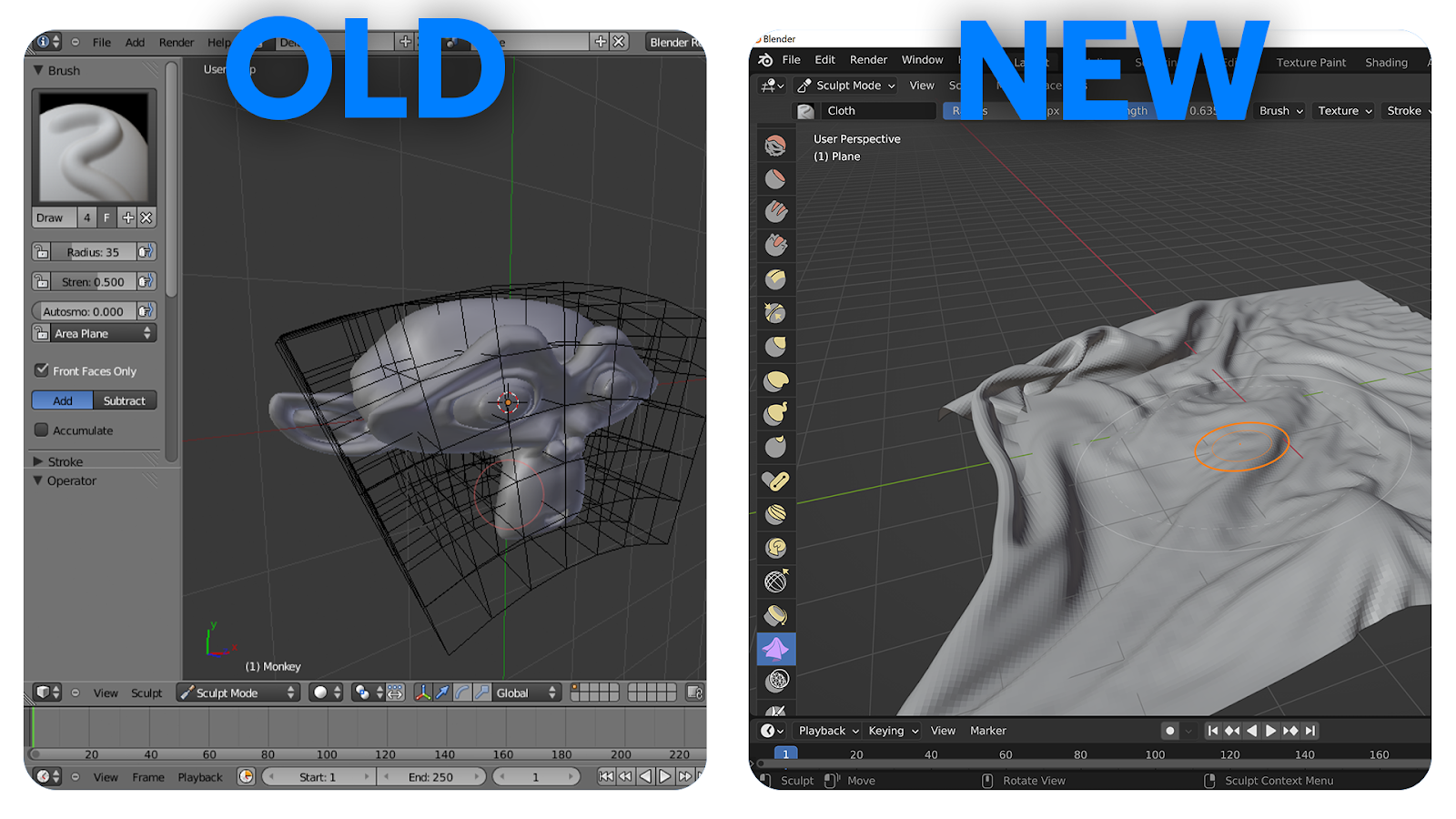oświetlenie sceny 3D w Blenderze z trybami widoku